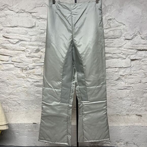 Vintage NOS Hondaline Nightlite Early Warning Nylon Riding Overpants Large - Picture 1 of 14